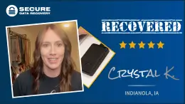 Crystal K's Photography hard drive fully recovered